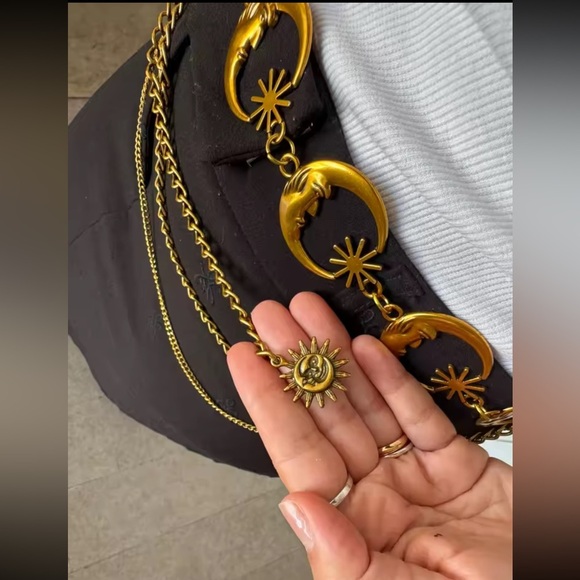 Vintage Gold Celestial Chain Belt - Picture 4 of 10